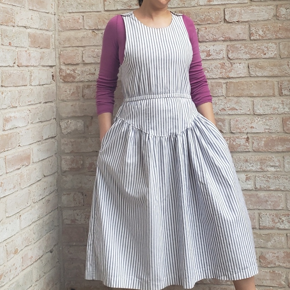 Gotcha Covered jumper pinafore dress stripes 10